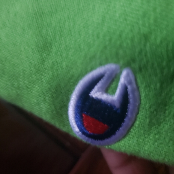 Lime Green & Navy Houston Texas Hoodie - Picture 4 of 4